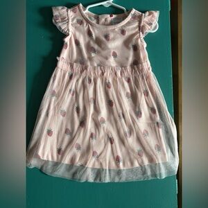 Hanna Andersson Light Pink Strawberry Dress